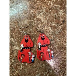 Brand, new Clifford, the big red dog boutique earrings